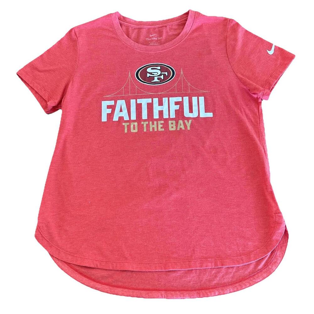 NWT Nike San Francisco 49ers Faithful To The Bay Shirt Size Women's Large